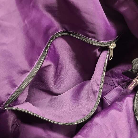 Anne Klein AK Travel Bag Glen Plaid Top Zip Overnight  Weekender Luggage - Picture 9 of 11